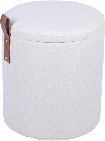 Пуф с ящиком Эркки рогожка S белый Stool Group арт.УТ000039491