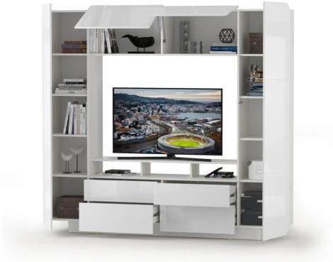 Готовая гостиная Mobi Румба белый / белый глянец 311396