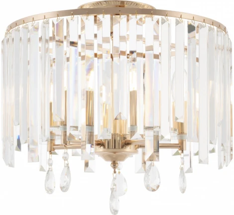 Потолочная люстра хрустальная на штанге Arte Milano Sorrento-2509 372509/5/400 GD (220V)