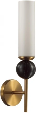 Бра Odeon Light Lolla 4361/1W под латунь/металл/стекло/черный мрамор IP20 1*E14 40W 220V (шар)