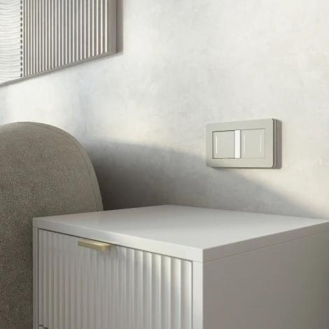 Умный сенсорный выключатель одноклавишный с подсветкой (дымчатый) Werkel W4513641