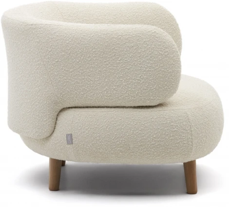 Кресло La Forma (ex Julia Grup) Luisa (Белый/ Бук,Пенополиуретан)