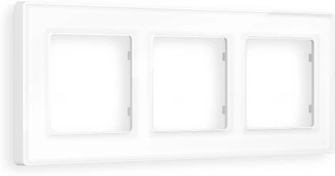 Рамка Ambrella Volt ALFA Arctic (Белый Стекло органическое) 3-ая AF580103