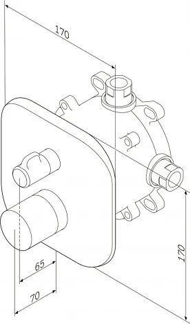 Термостат Am.Pm Sensation F3085500 для ванны с душем
