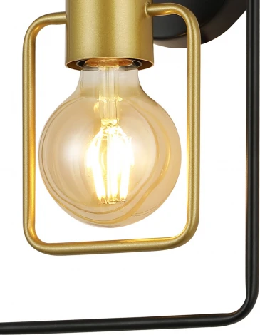 Бра Escada Interval 1165/1A 1x40Вт E27, металл, черный/золото (220V)