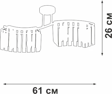 Потолочная люстра на штанге Vitaluce V5884-0/4PL (220V)