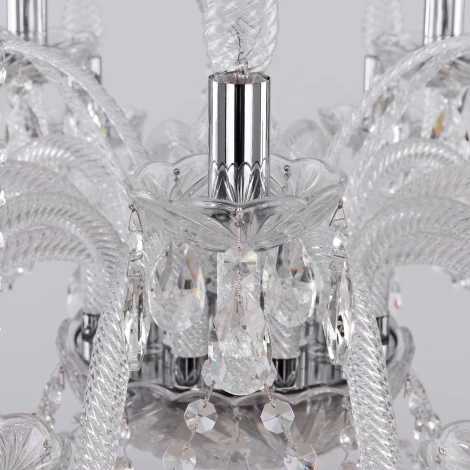 Подвесная люстра Bohemia 105 105/10+5/300 Ni (220V, подвески, на цепи, подсвечник, свеча)