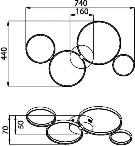 Потолочная светодиодная люстра Olympia MOD448CL-L35WK Maytoni (220V)