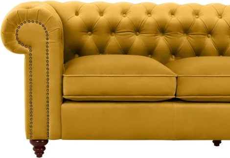 Диван Chester Classic ОГОГО (арт.665425), (Ткань/Желтый)