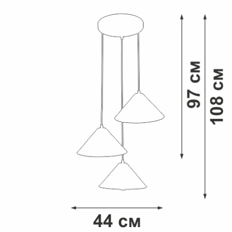 Подвесной светильник Vitaluce V3093-1/3S (220V, на проводе)