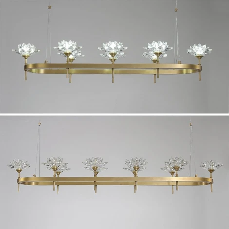 Подвесная люстра Lotos Long 10 ImperiumLoft Lotos-Long01 (177885-26) (220V, на тросе)