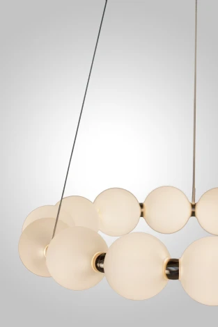 Подвесной светильник AM Group PEARL-D500 FGD (на проводе, шар, бусы)