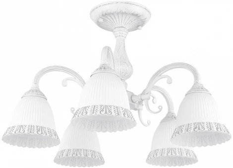 Потолочная люстра на штанге Arte Milano AM347410 347410/5 WT+SL (220V)