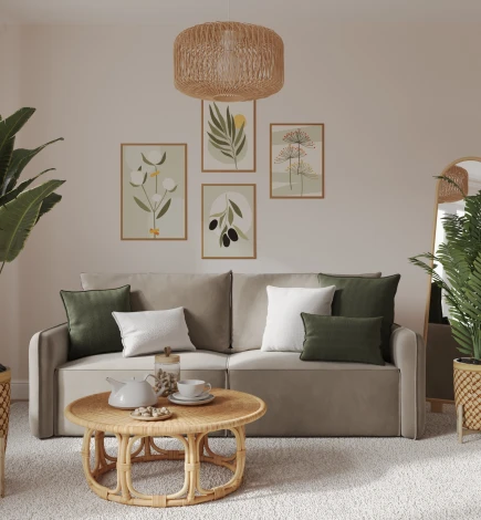 ПОРТЛЕНД Диван прямой бежевый D1 furniture арт.AAA41668001