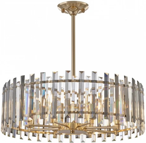 Подвесная люстра хрустальная на штанге Arte Milano Sorrento-5209 375209/8/350/580 GD (220V)