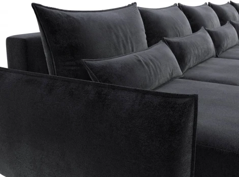 Диван п-образный Лига-051 НПБ МегаЛонг Лига Диванов (Велюр) арт.128681