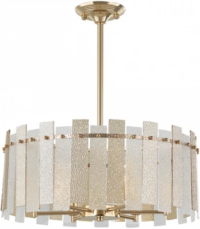 Подвесная люстра хрустальная на штанге Arte Milano Sorrento-2109 372109/6/350/500 GD (220V)