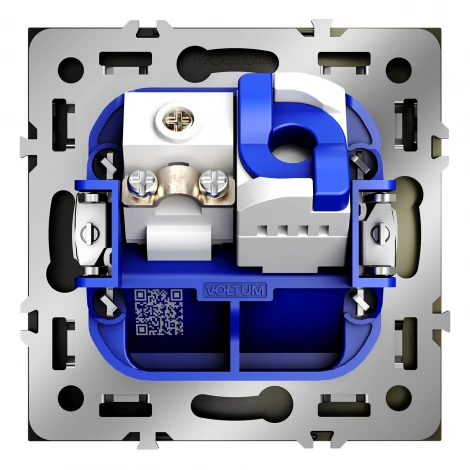 Розетка телевизионная встраиваемая TV+RJ45 Voltum S70 VLS060704 (шелк)