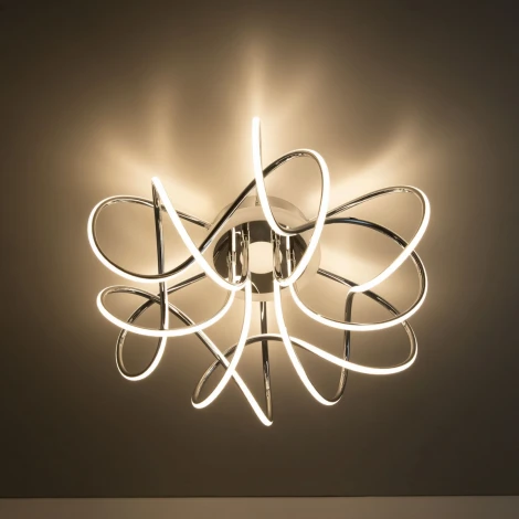 Потолочная люстра светодиодная с управлением смартфоном Citilux Джемини Смарт CL229A161E RGB (220V, умный дом - Алиса, Маруся, Сири)