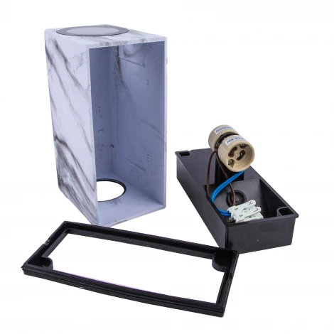 Архитектурная подсветка под две лампы GU10 мрамор Uniel UUL-A01S UUL-P42A 2х6W/GU10 IP65 MARBLE