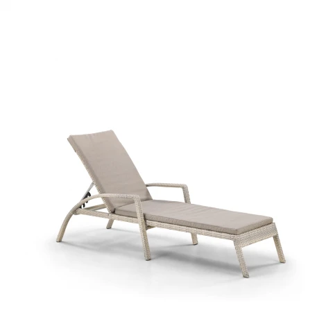 Шезлонг-лежак Afina плетеный A30C2-W85 Latte с матрасом