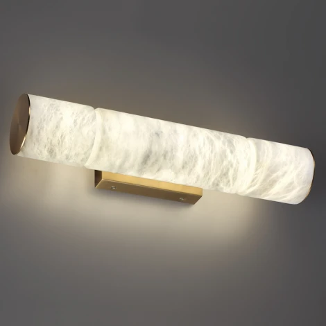 Настенный светильник Odeon Light Marbella 6674/12WA латунь/металл/алебастр IP20 LED 12W 540Лм 3000K/4000K (220V, круглые)