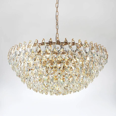 Подвесная люстра хрустальная Modelux MODELUX ML.2363.24 GD