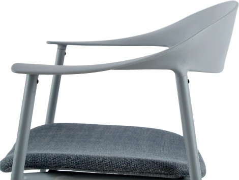 Стул Eila с подушкой пластик серый Stool Group арт.УТ000039777