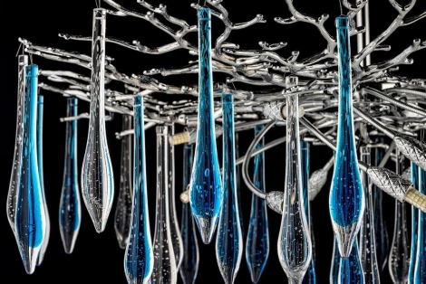 Потолочная люстра хрустальная на штанге Dio D`arte Tavenna Nickel Tavenna H 1.3.100.178 N (220V)