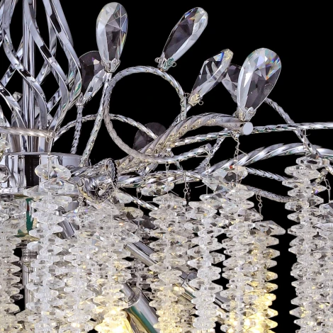 Потолочная люстра на штанге хрустальная Reluce 01113-0.3-600 CH