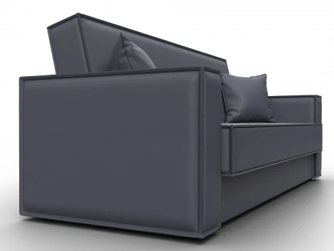 Диван-книжка Куба (ДСП,ЛДСП/Пластик/Экокожа/Серый) Лига Диванов 127453