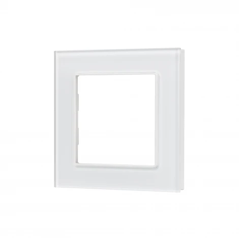 Рамка стеклянная FRM-GLARE-GS-1-WH (Arlight) 043786