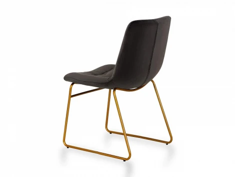 Стул Amilie ОГОГО 687293 (темно-серый, золотистый)