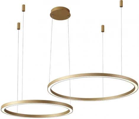 Подвесной светильник Crystal Lux FORTUNA SP123W LED GOLD (220V, пульт управления, на тросе)