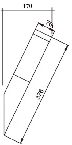 Настенный светильник уличный Oasis Light 75816 SS (220V, IP44)