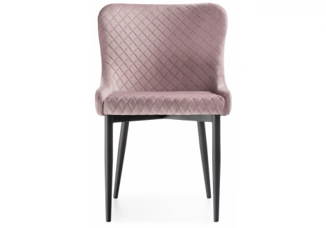 Стул Woodville на металлокаркасе Teo light purple / black 15019