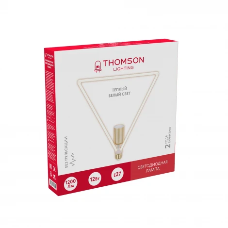 Лампочка светодиодная филаментная белая трубка E27 12W Thomson Deco Triangle-3 TH-B2400