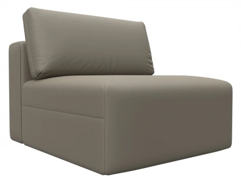 Модуль диван Лига-060 НПБ (ЛДСП,Брус,Фанера/Пластик/Экокожа/Бежевый) Лига Диванов 130072