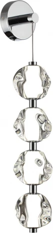 Бра Odeon Light Jemstone 5084/17WL хром/прозрачный/металл/акрил LED 17W 4000K 850Лм (220V, шар, бусы)