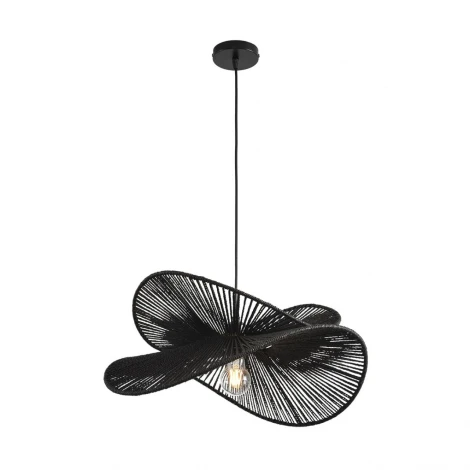 Подвесной светильник Lumion Rope 8382/1 черный, металл/джутовый шнур E27 40W 220V