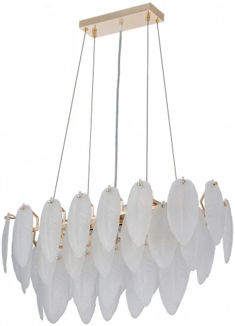 Подвесная люстра Arte Milano AM-4653 4653.L750.H240.E14.12 G (220V, на тросе, перо)