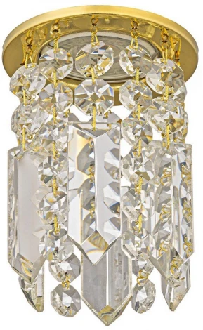 Встраиваемый светильник хрустальный Dio D'Arte Osimo Gold GU10.5.14.8.123 G (220V, круглые)