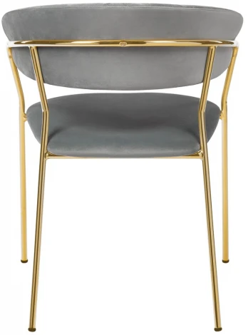 Стул Turin серый с золотыми ножками Bradex Home FR 0910