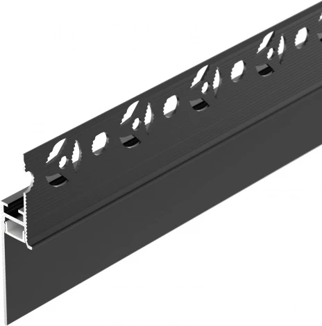 Профиль PLINTUS-FANTOM-H35-2000 BLACK (Arlight, Алюминий) 043665
