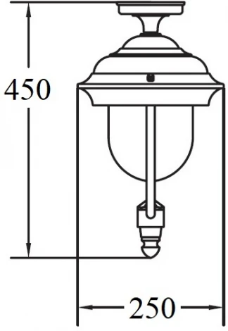 Потолочный светильник уличный Oasis Light MADRID 84305A Bl