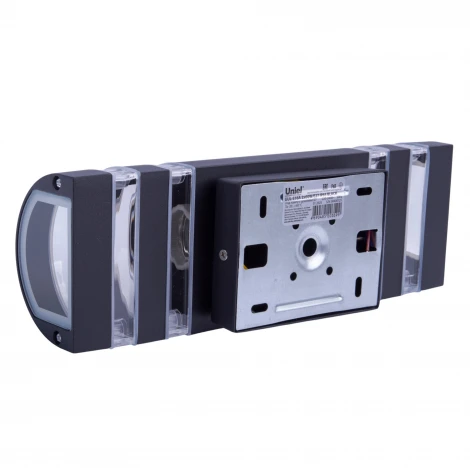 Настенный светильник уличный под лампы Е27 черный Uniel UUL-S16A 2x60W/E27 IP65 BLACK
