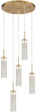 Подвесной светильник 11038/5PL Brass Indigo Torcia V000417 (220V, на проводе, круглые)