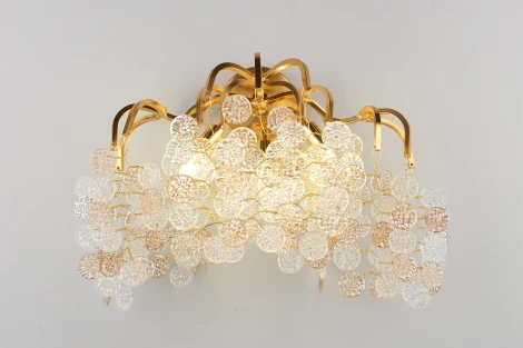 Бра Aployt Aurora APL.845.01.03 (220V, хрусталь, подвески, листья, ветки)