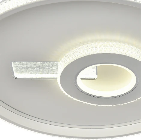 Потолочный светодиодный светильник круглый 65Вт, с ПДУ, металл/акрил, белый (220V, круглые)