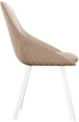 Стул DikLine 246 поворотный, Z128 бежевый, ножки белые